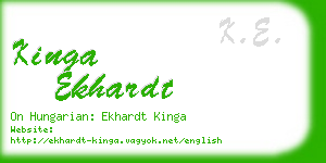 kinga ekhardt business card